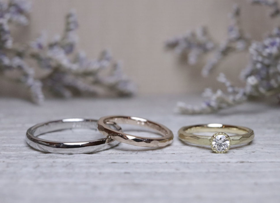 ダイヤはミルフチタイプの婚約指輪